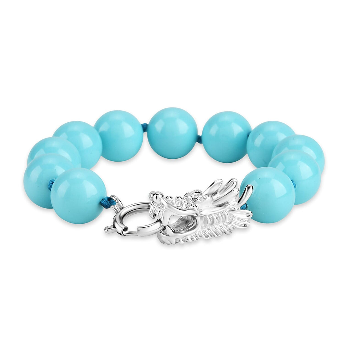 Sleeping Beauty Color Shell Pearl Beads Bracelet (Size - 7.5) 100.00  Ct. 8360049 4