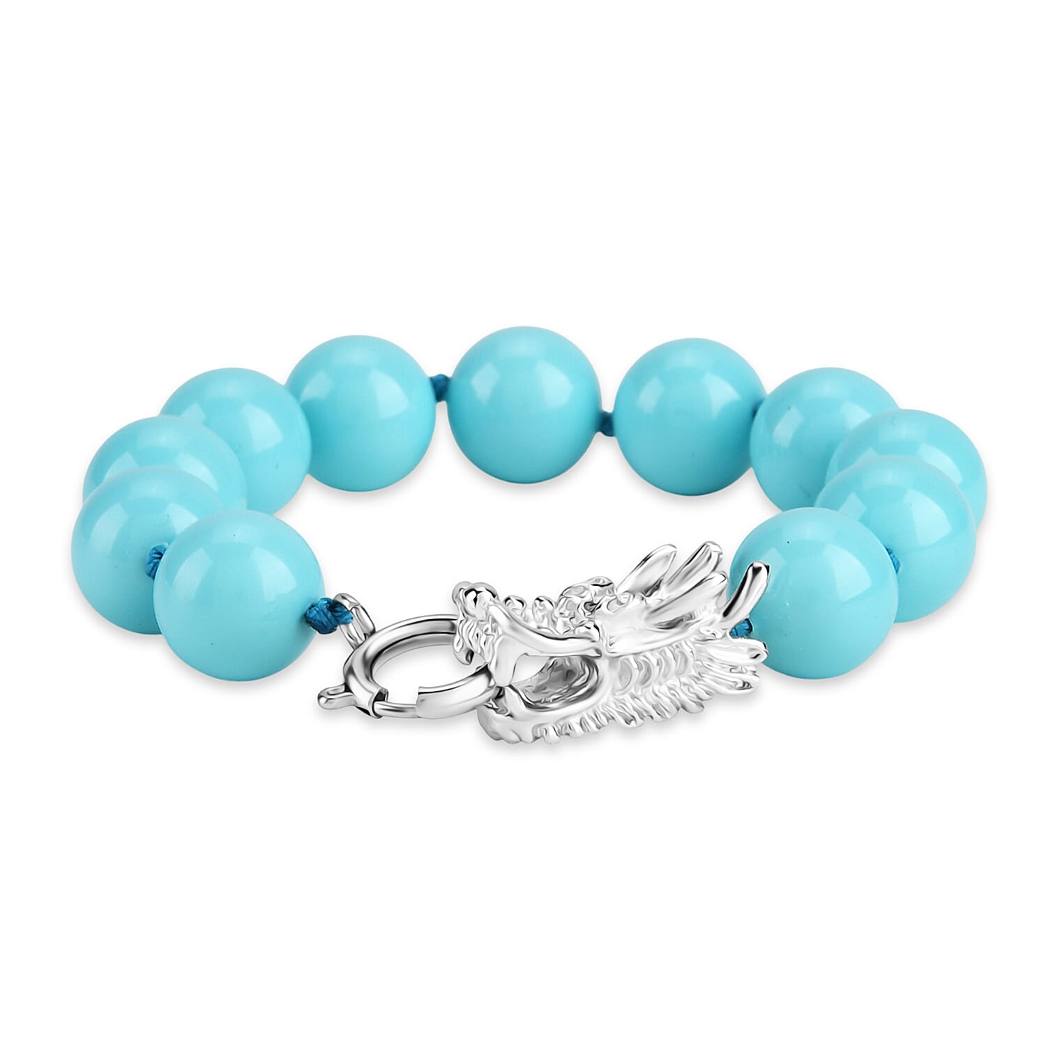 Sleeping Beauty Color Shell Pearl Beads Bracelet (Size - 7.5) 100.00  Ct. 8360049 4