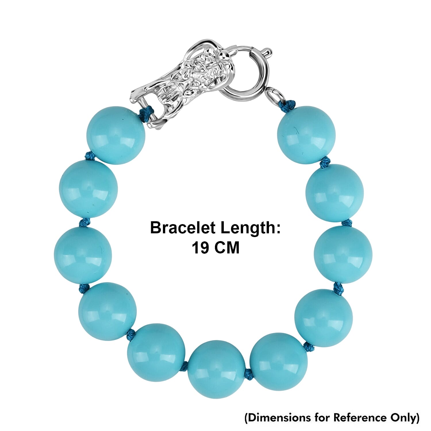 Sleeping Beauty Color Shell Pearl Beads Bracelet (Size - 7.5) 100.00  Ct. 8360049 5