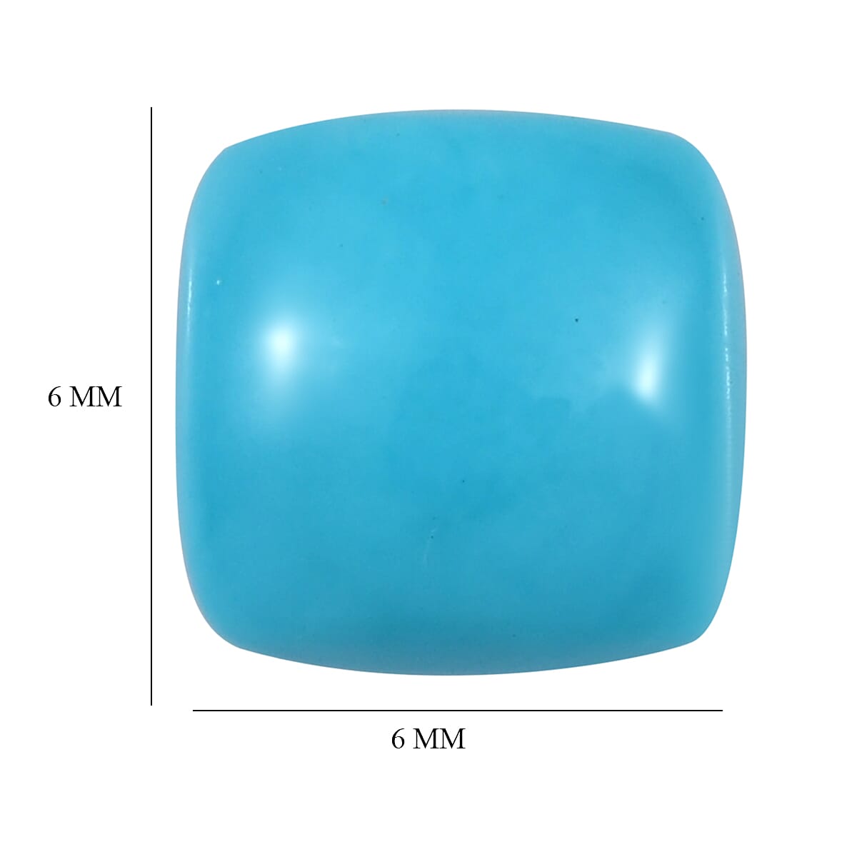 Sleeping Beauty Turquoise Loose Gemstone in Cushion Shape 0.79 Ct. 8058671 5