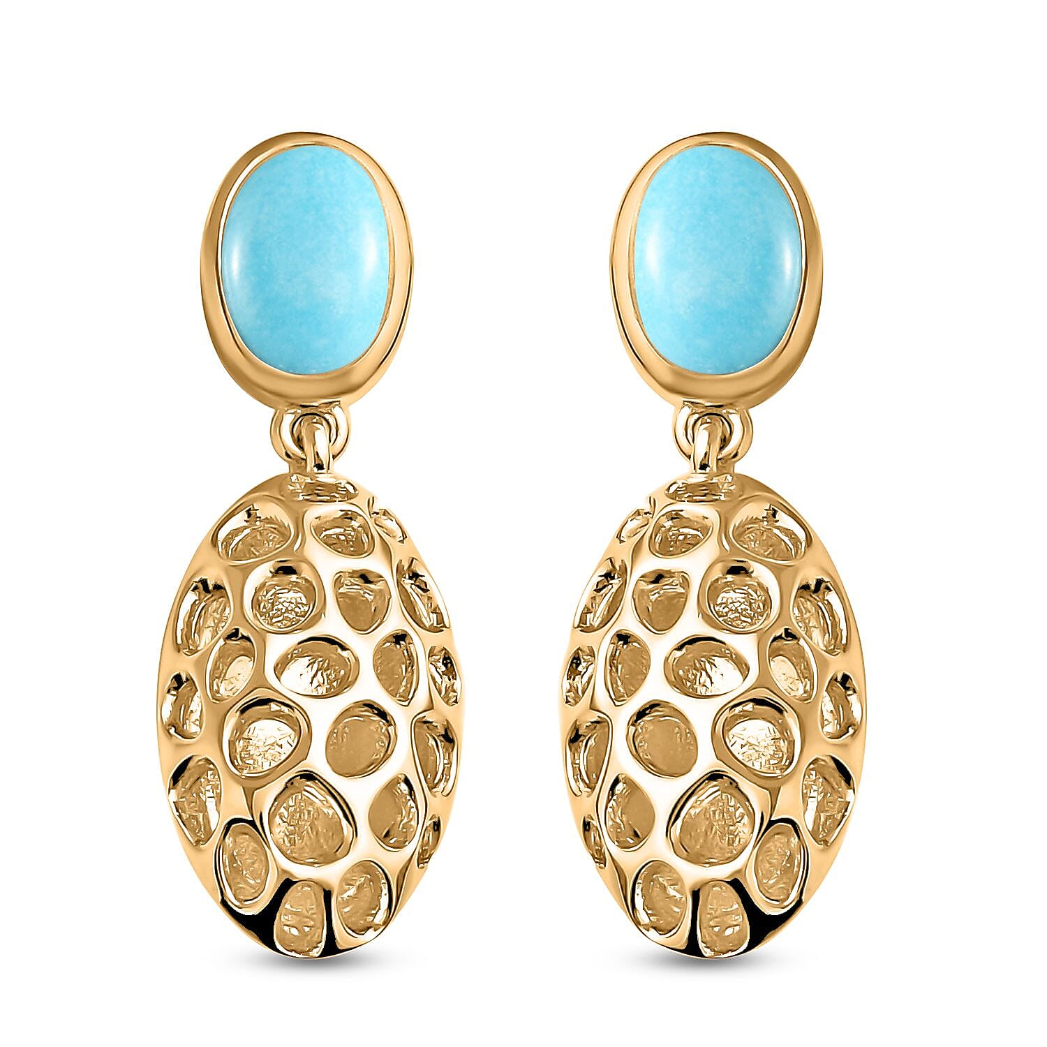 Sleeping Beauty Turquoise Earring  Sterling Silver 1.50 ct  1.500  Ct. 3880985 0