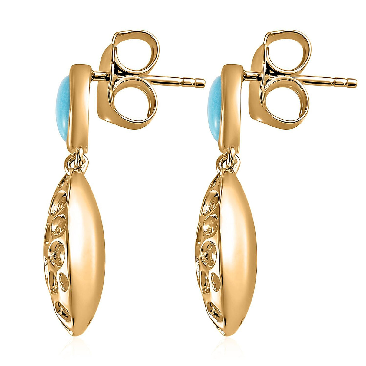 Sleeping Beauty Turquoise Earring  Sterling Silver 1.50 ct  1.500  Ct. 3880985 4