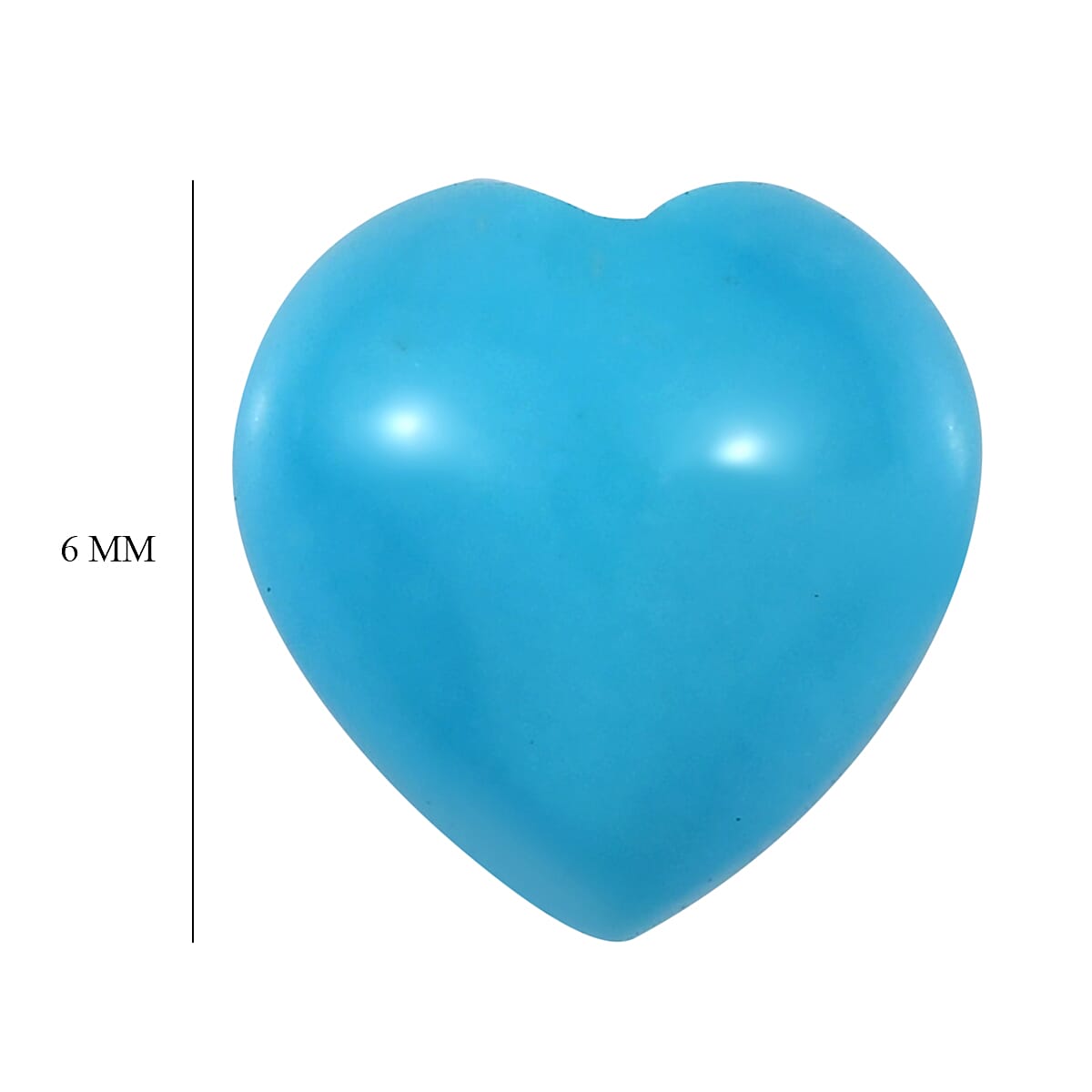Sleeping Beauty Turquoise Loose Gemstone in Heart Shape 0.70 Ct. 8058667 5