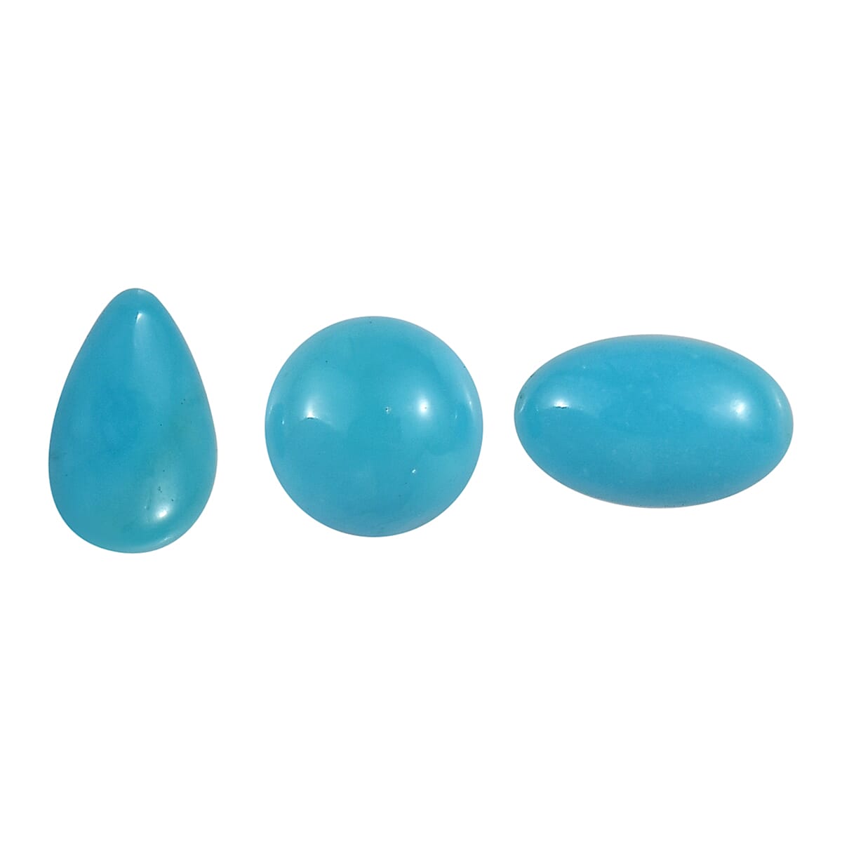 Set of 3 Sleeping Beauty Turquoise Mix Gemstones 0.58 Ct. 8058993 0