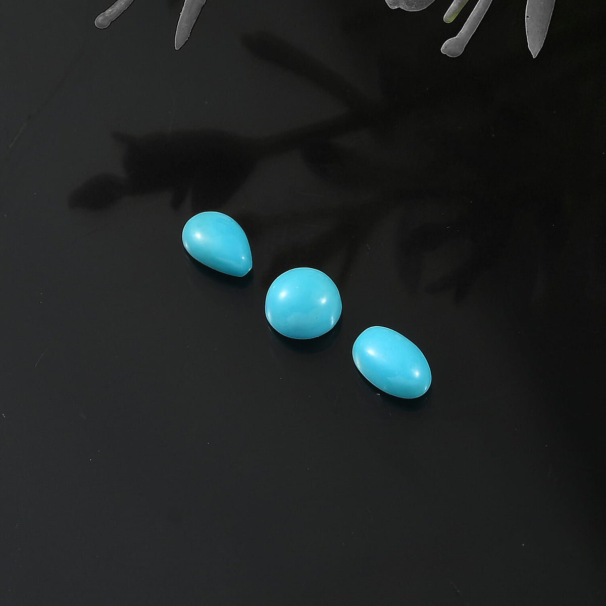 Set of 3 Sleeping Beauty Turquoise Mix Gemstones 0.58 Ct. 8058993 2