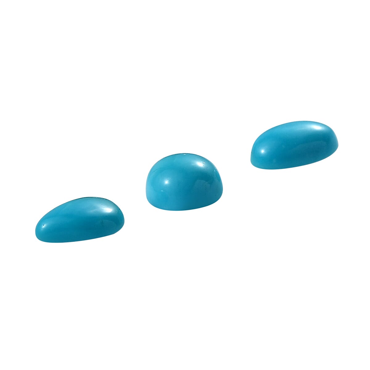Set of 3 Sleeping Beauty Turquoise Mix Gemstones 0.58 Ct. 8058993 3