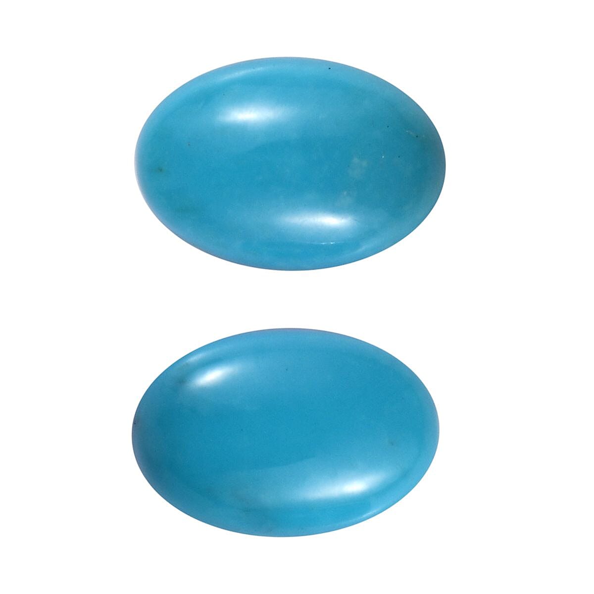 Set of 2 Sleeping Beauty Turquoise Loose Gemstones in Oval Shape (6x4mm) 7932446 0