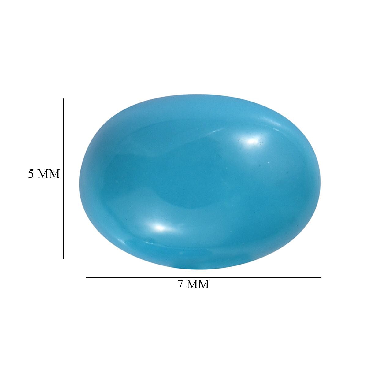 Set of 2 Sleeping Beauty Turquoise Loose Gemstones in Oval Shape (7x5mm) 7932445 5