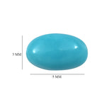 Sleeping Beauty Turquoise Oval Shape Gemstone 0.55 Ct.