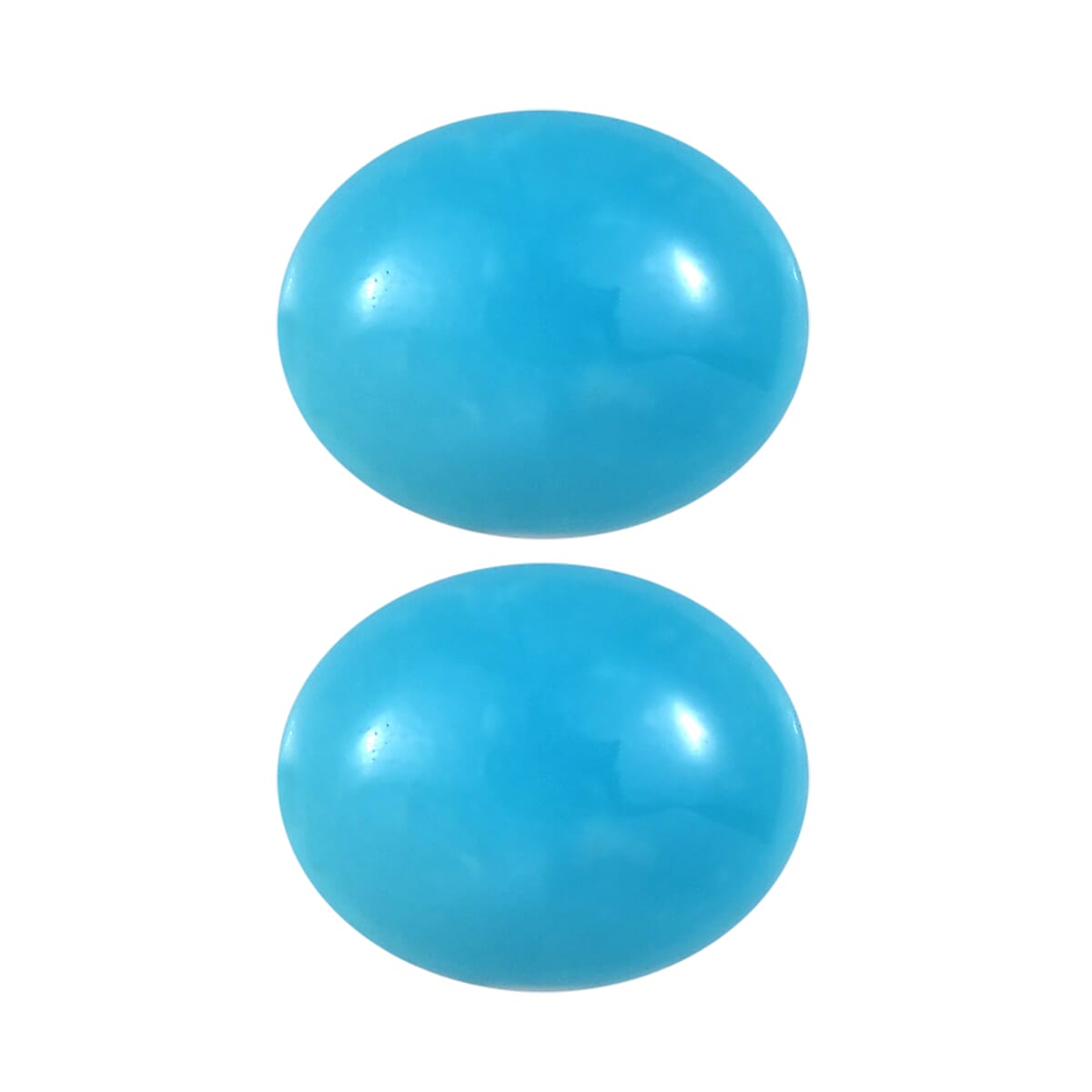 Set of 2 Sleeping Beauty Turquoise Loose Gemstones in Oval Shape 0.56 Ct. 8058672 0