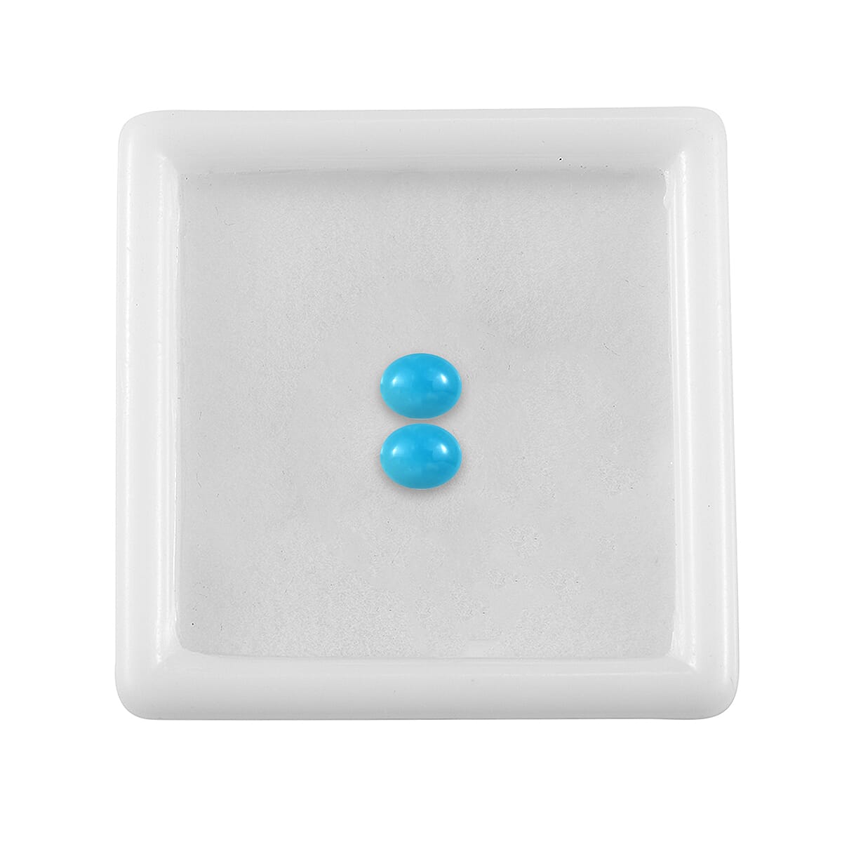 Set of 2 Sleeping Beauty Turquoise Loose Gemstones in Oval Shape 0.56 Ct. 8058672 4