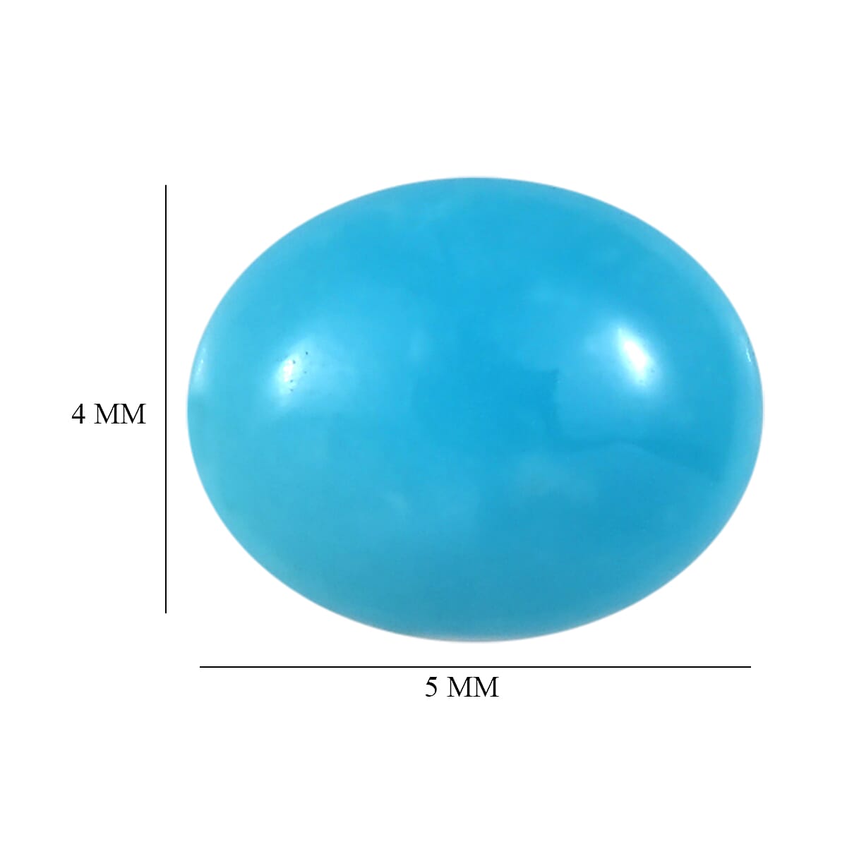 Set of 2 Sleeping Beauty Turquoise Loose Gemstones in Oval Shape 0.56 Ct. 8058672 5