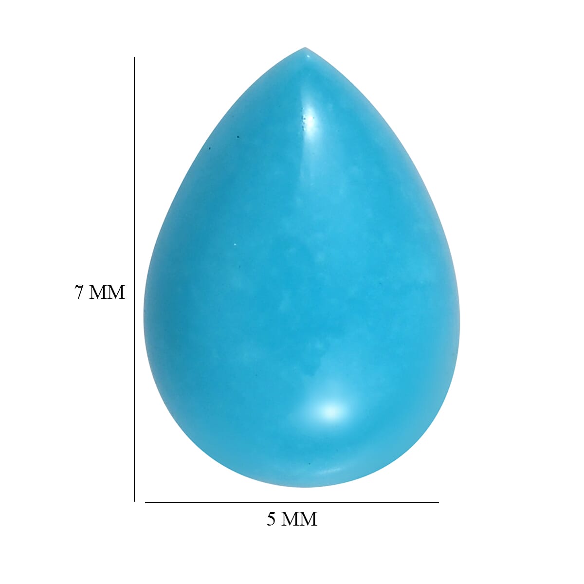 Sleeping Beauty Turquoise Loose Gemstone Pear Shape 0.54 Ct. 8058669 5