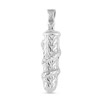 Royal Bali Collection - Handmade Sleeping Beauty Turquoise Pendant Sterling Silver