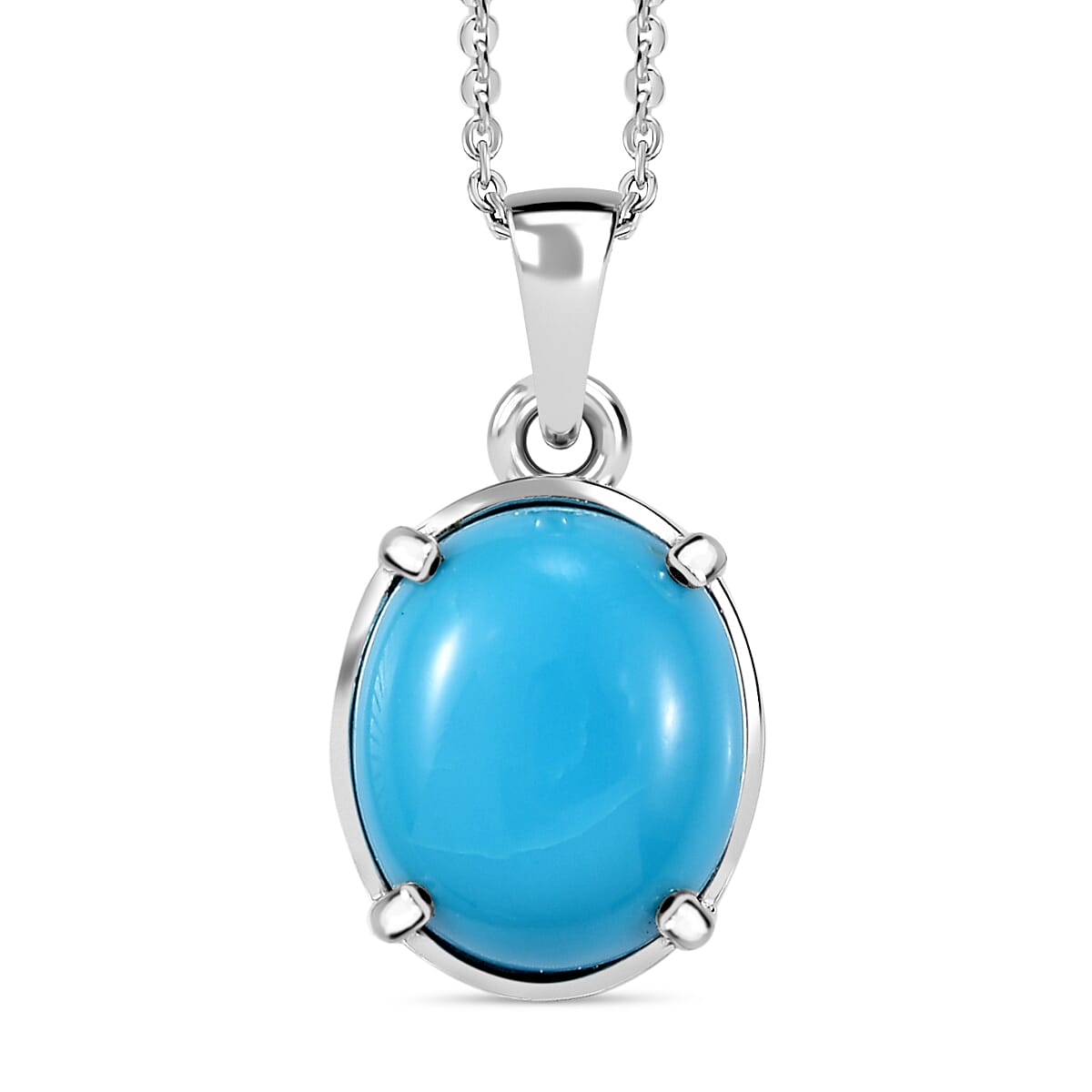 Sleeping Beauty Turquoise Pendant with 24inch Chain 4325124 0