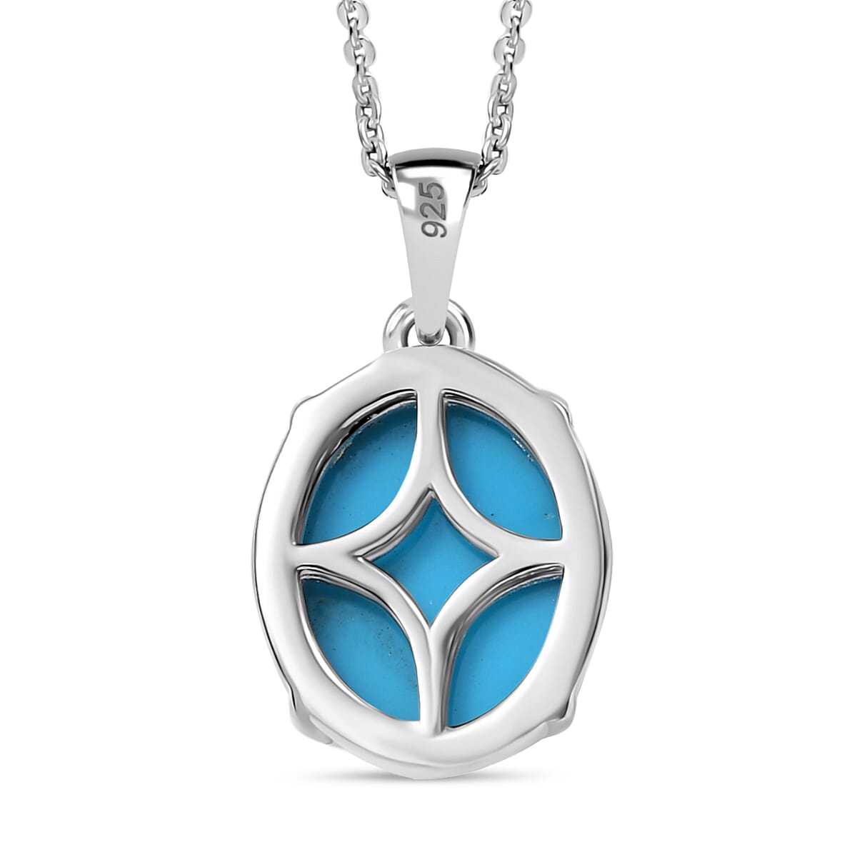 Sleeping Beauty Turquoise Pendant with 24inch Chain 4325124 5