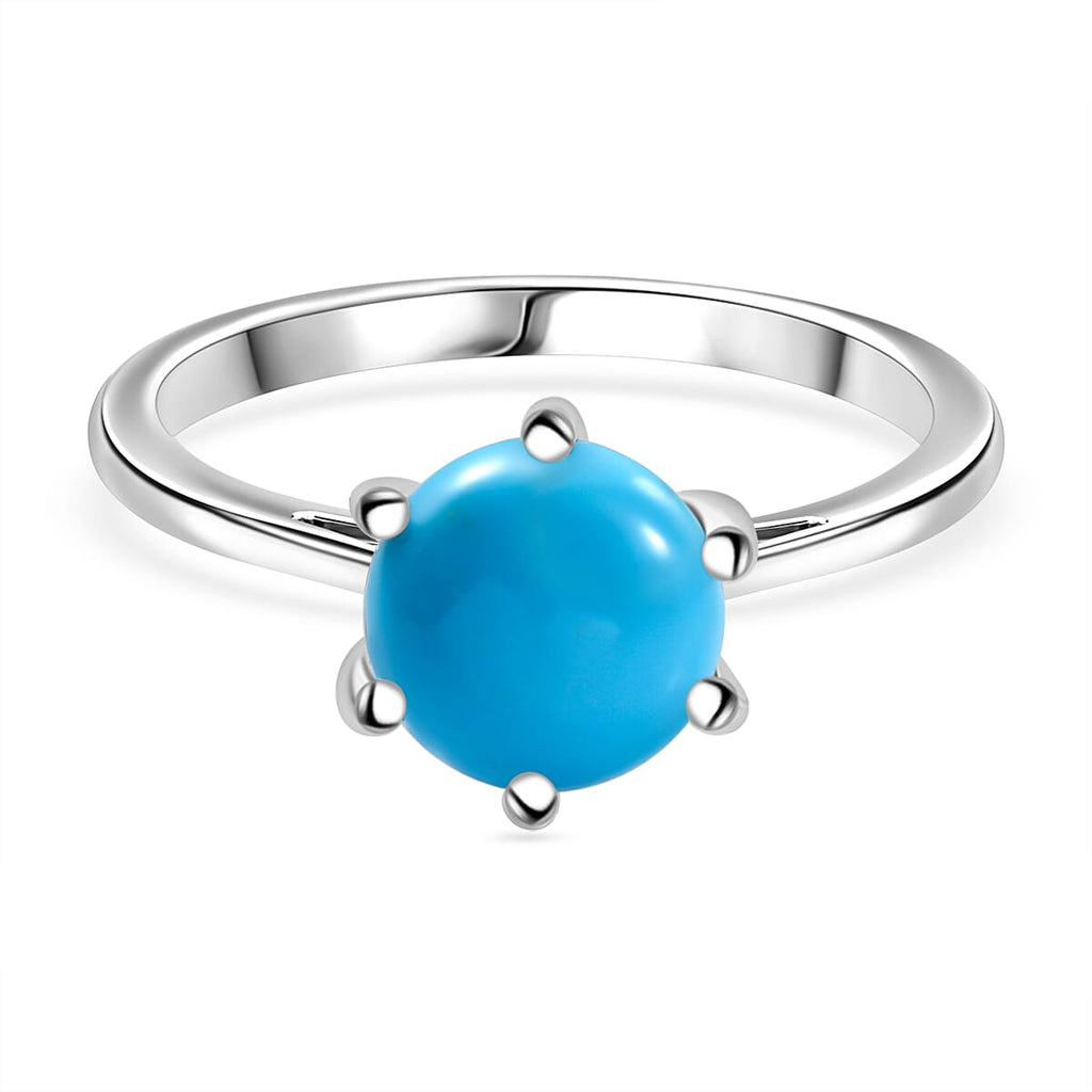 Sleeping Beauty Turquoise Ring Sterling Silver 1.14 Ct.