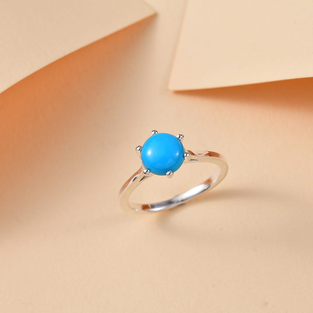 Sleeping Beauty Turquoise Ring Sterling Silver 1.14 Ct.
