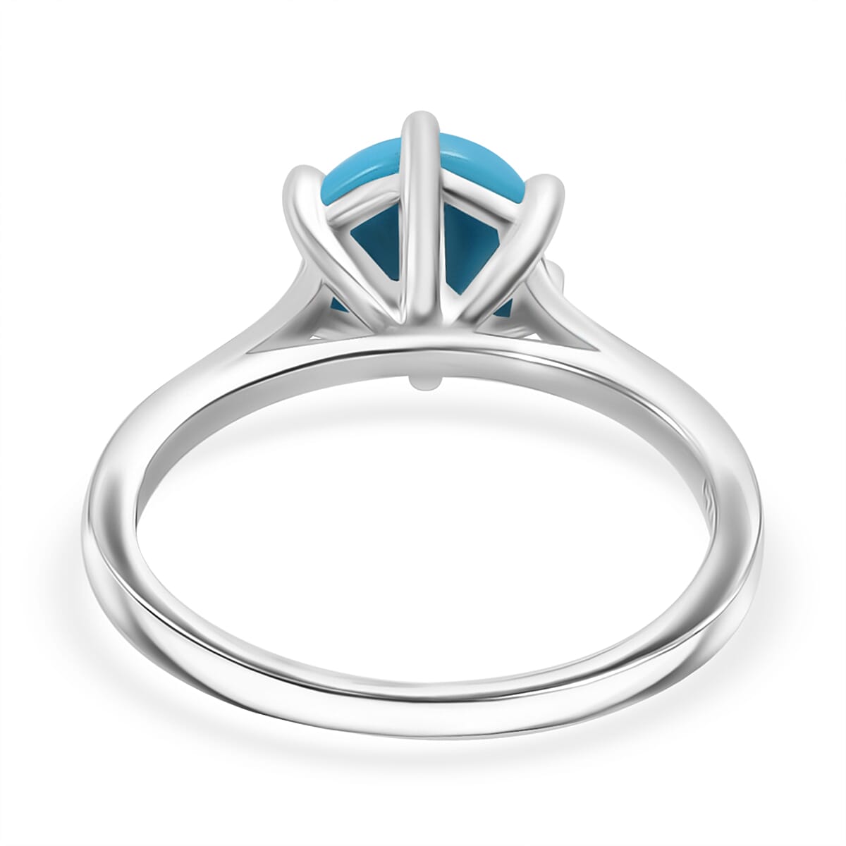 Sleeping Beauty Turquoise Solitaire Ring in Sterling Silver 7971460 5