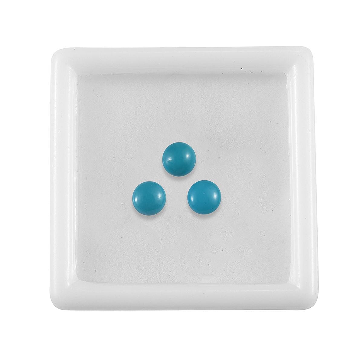 Set of 3 Sleeping Beauty Turquoise Loose Gemstones in Round Shape (4.5mm) 7932423 4
