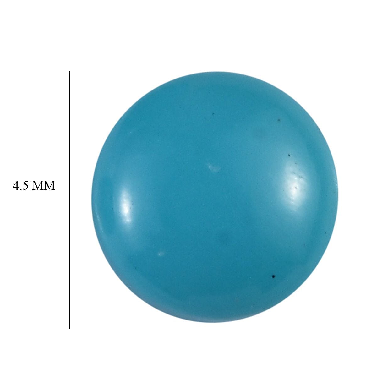 Set of 3 Sleeping Beauty Turquoise Loose Gemstones in Round Shape (4.5mm) 7932423 5