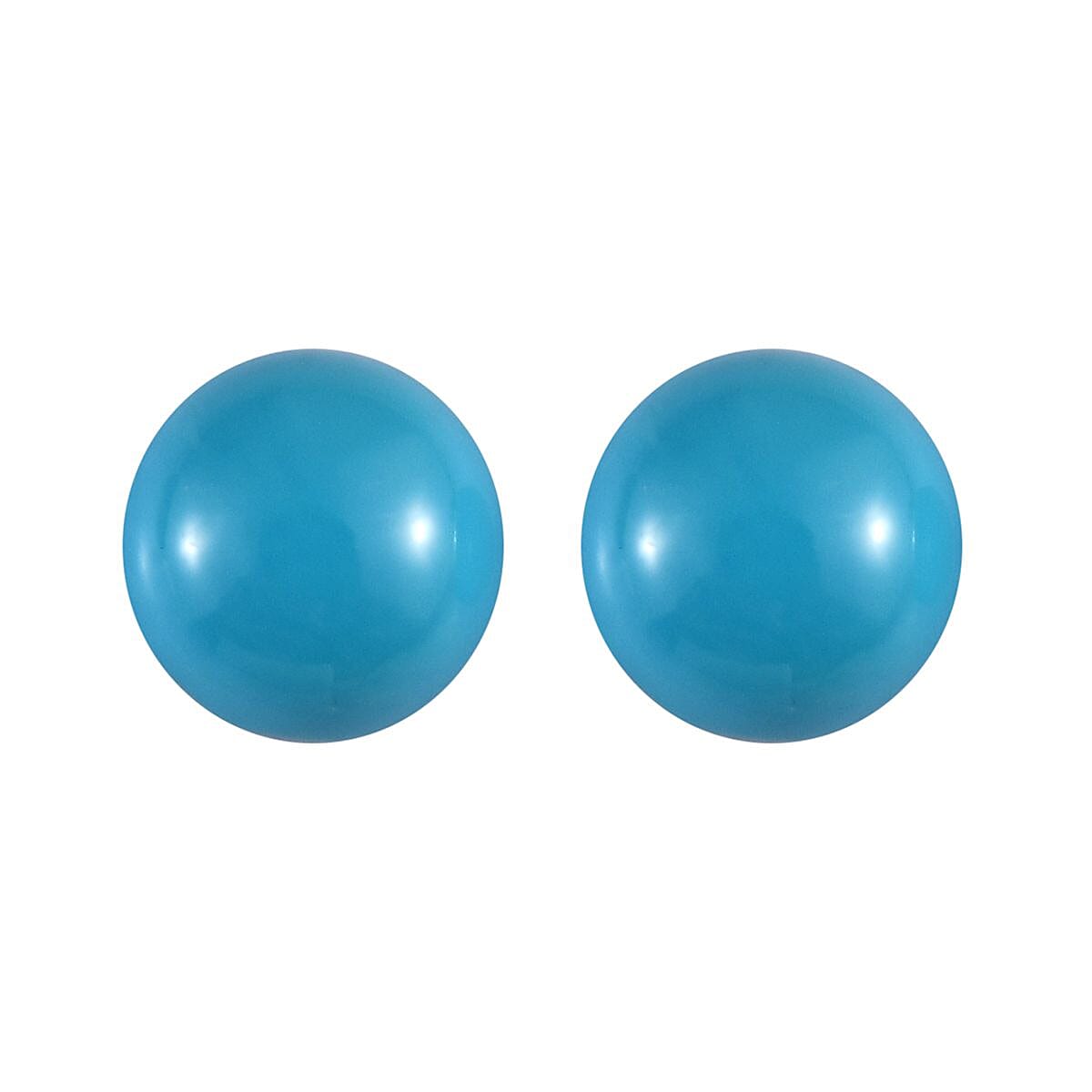 Set of 2 Sleeping Beauty Turquoise Loose Gemstones in Round Shape (5mm) 7932447 0