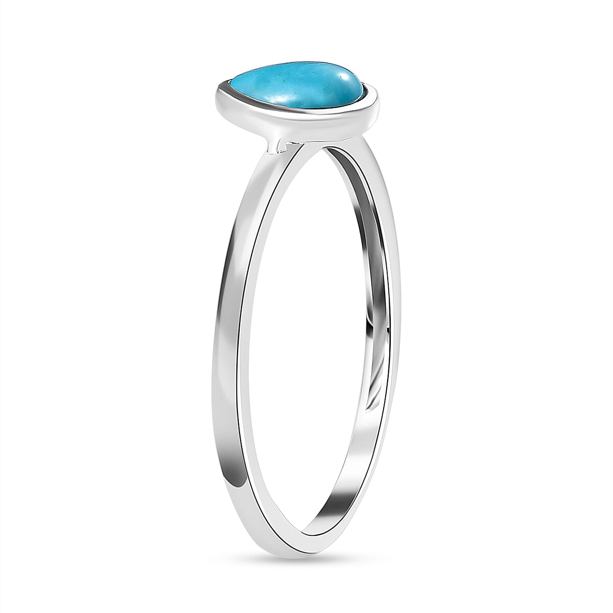 Arizona Sleeping Beauty Turquoise Solitaire Ring in Sterling Silver 7580698 3