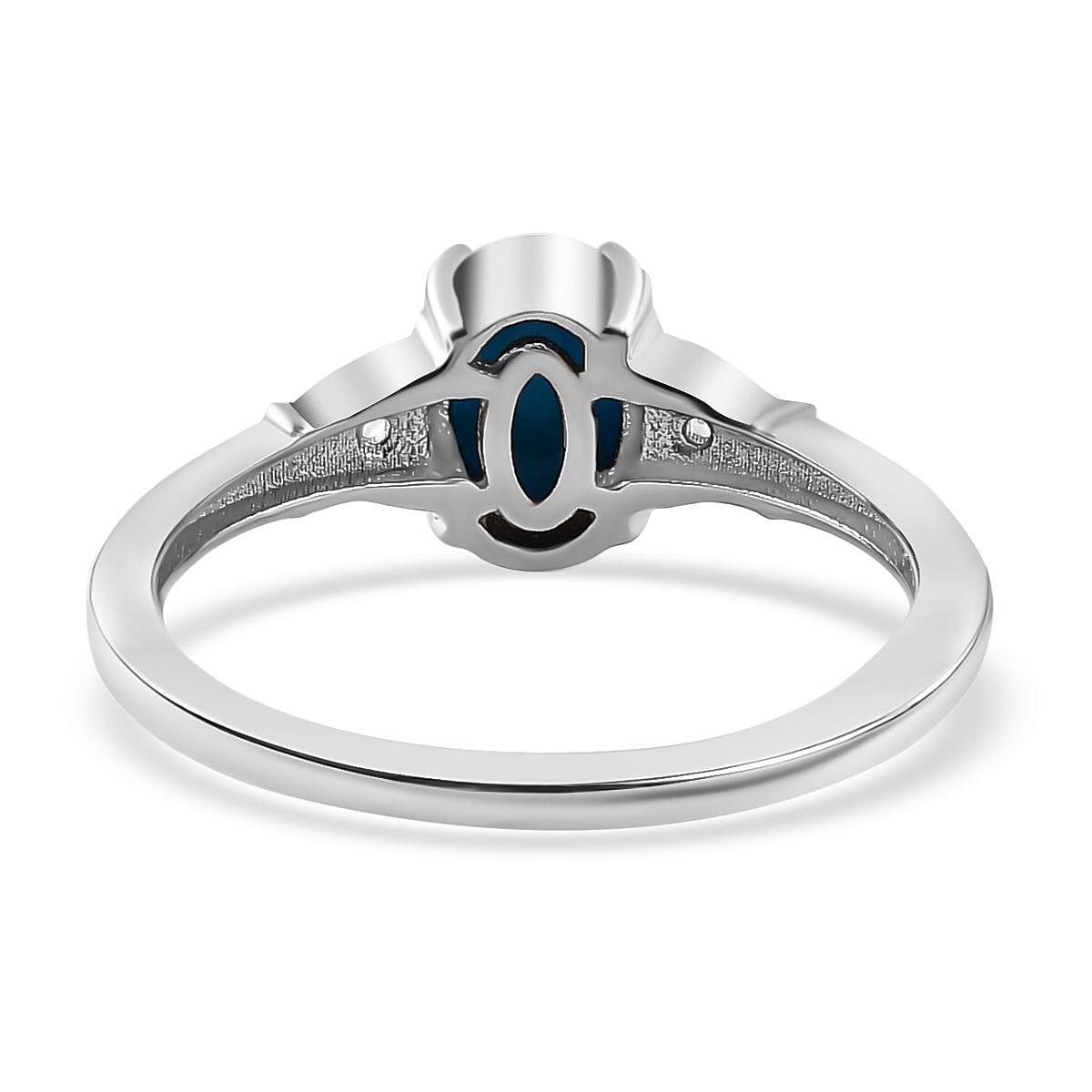 Arizona Sleeping Beauty Turquoise &amp; Natural Zircon Ring in 18K Vermeil YG &amp; Platinum Plated Sterling Silver 7775369 4