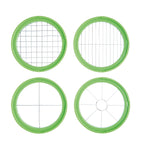 KitchenCraft Healthy Eating Four in One Multi Slicer and Corer, Sleeved - Green