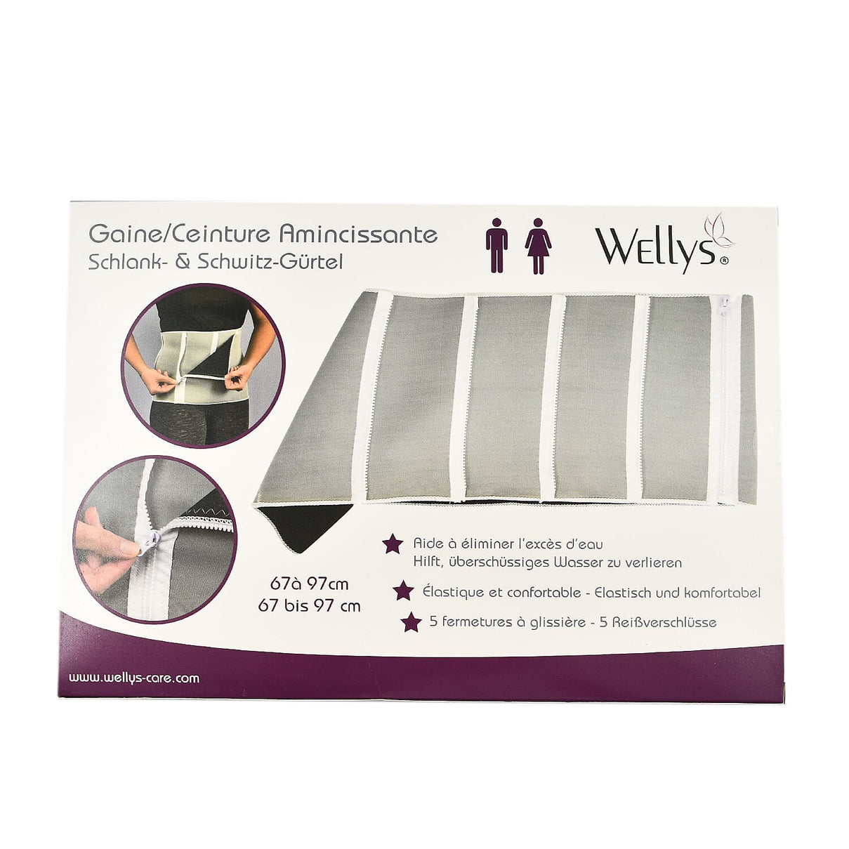 Wellys Unisex Slimming and Sweat Belt 7778066 6