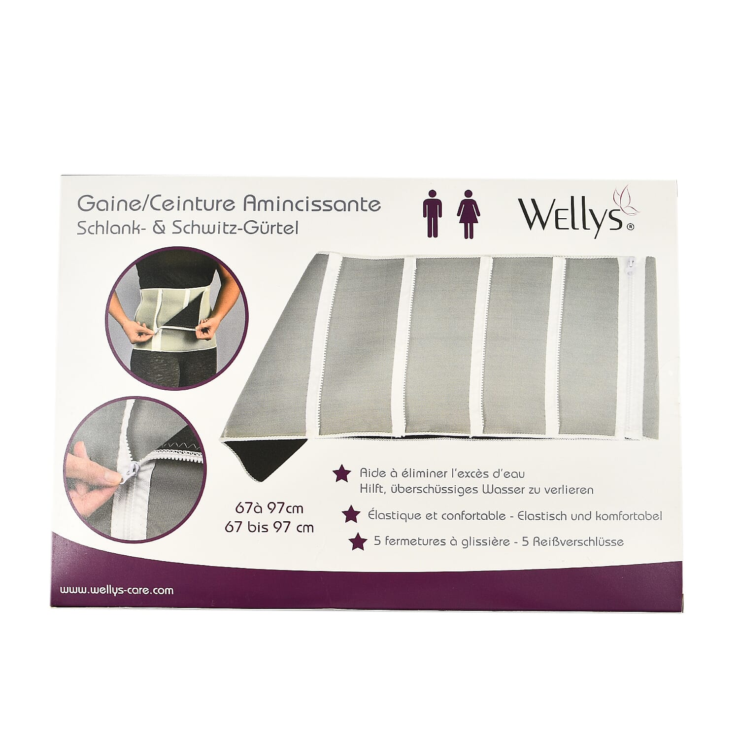 Wellys Unisex Slimming and Sweat Belt 7778066 6