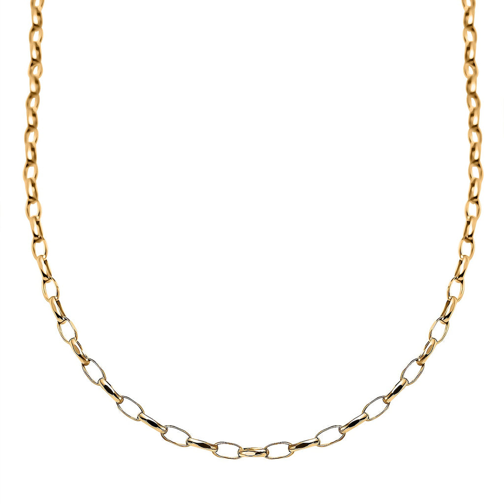 Hatton Garden Closeout - 9K Yellow Gold Belcher Necklace  (Size - 18)