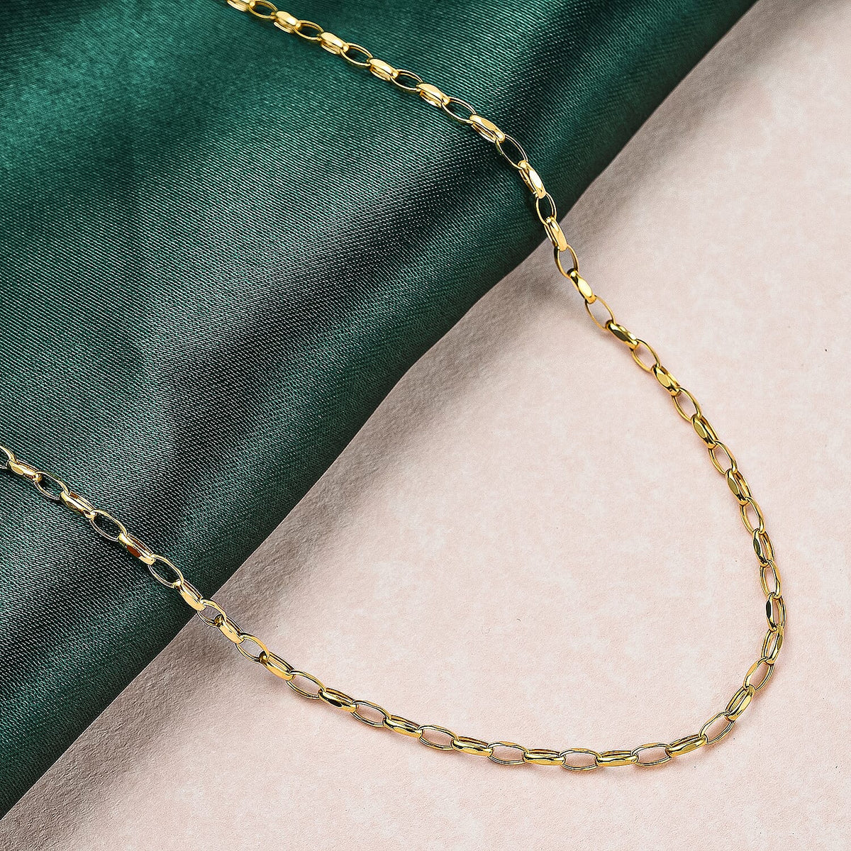 Hatton Garden Closeout - 9K Yellow Gold Belcher Necklace  (Size - 18) 7565111 1