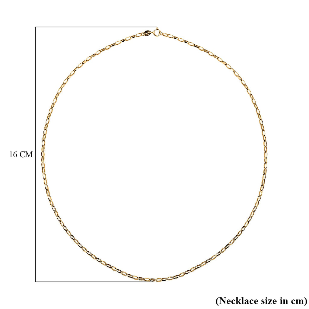 Hatton Garden Closeout - 9K Yellow Gold Belcher Necklace  (Size - 18)