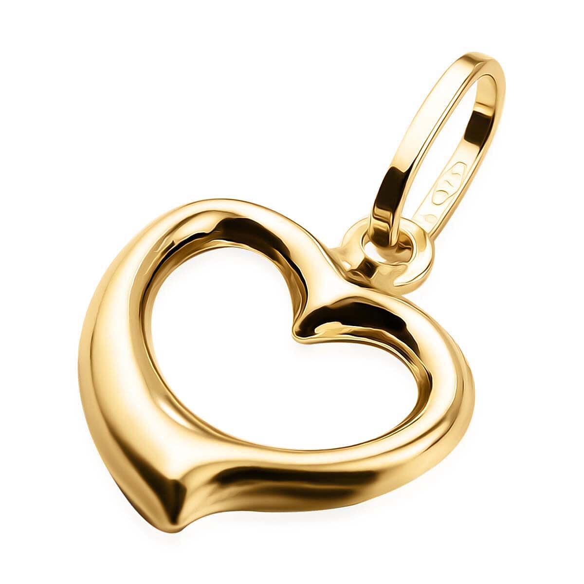 Small Open Heart Pendant in 9K Yellow Gold 3593025 3