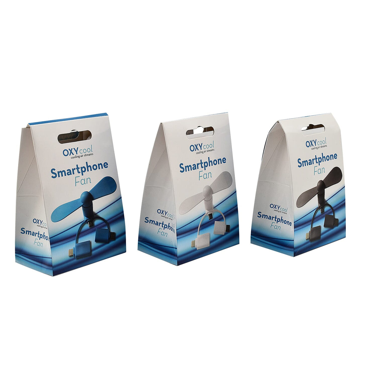 Oxycool Electric Smartphone Fan - Set of 3 4283569 1