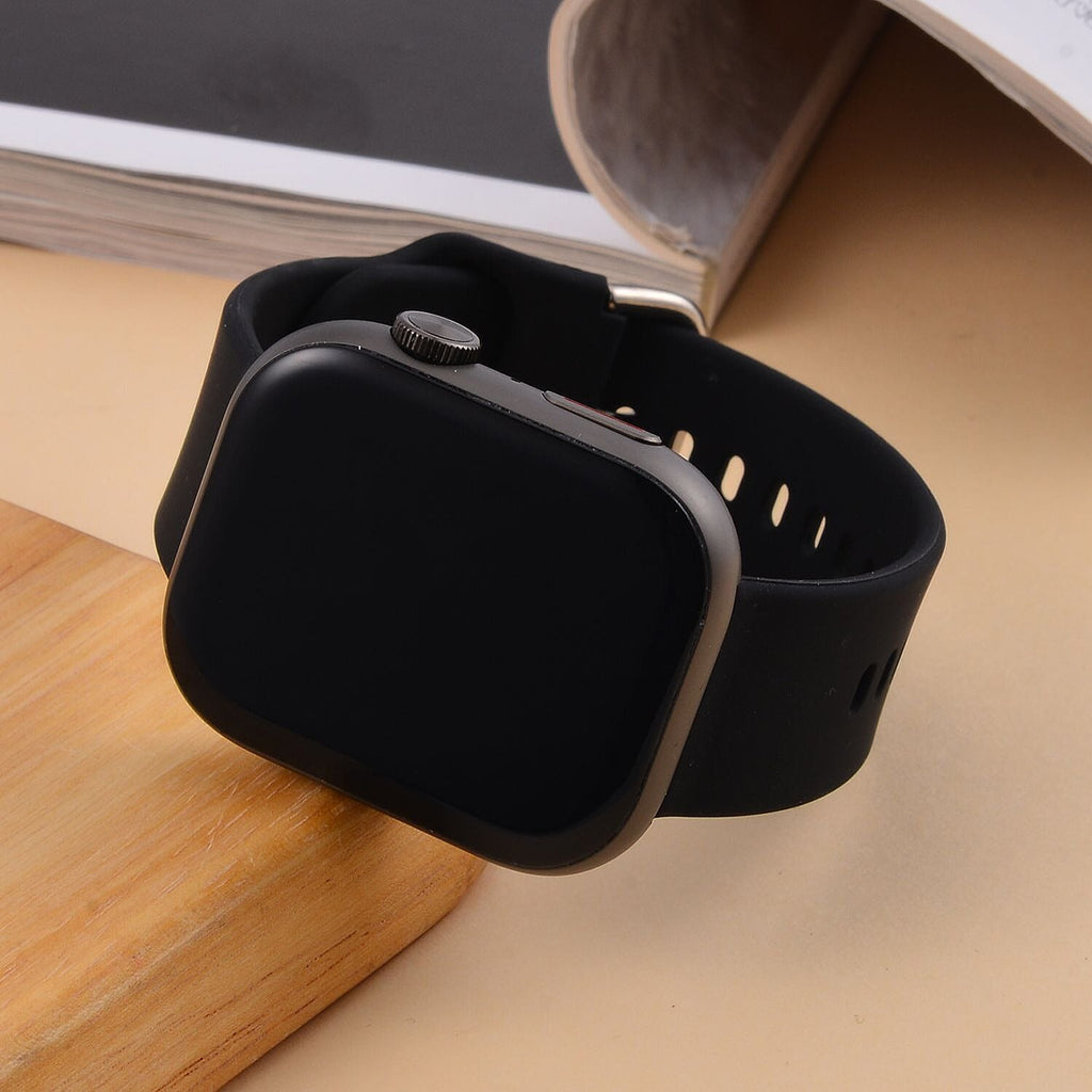 Smart Watch With Hryfine App - Bluetooth, Multi Dial Health Monitor with Heart Rate, Blood Pressure, Blood Oxygen, Sleep Monitor, Steps (supports Apple iOS 8.0, Android 4.4 or Above) - Black