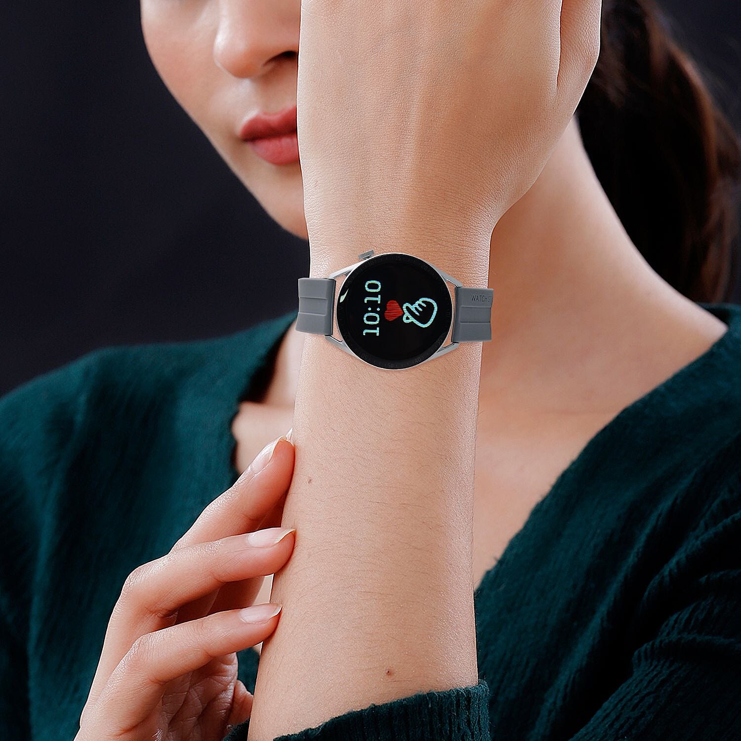Smart Watch with Hryfine App - Bluetooth, Multi Dial Health Monitor with Heart Rate, Blood Pressure, Blood Oxygen, Sleep Monitor, Steps (supports Apple iOS 10, Android 6.0 or Above) 7714095 4