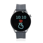 Smart Watch with Hryfine App - Bluetooth, Multi Dial Health Monitor with Heart Rate, Blood Pressure, Blood Oxygen, Sleep Monitor, Steps (supports Apple iOS 10, Android 6.0 or Above) - Grey