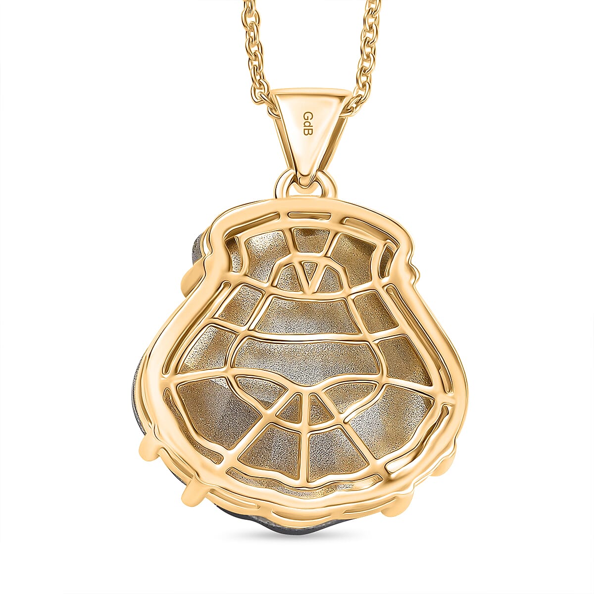 Closeout Deal - Smoked Topaz Swarovski Crystal Pendant with Chain (Size 20) in Yellow Gold Tone 29.50 Ct. 4373890 5