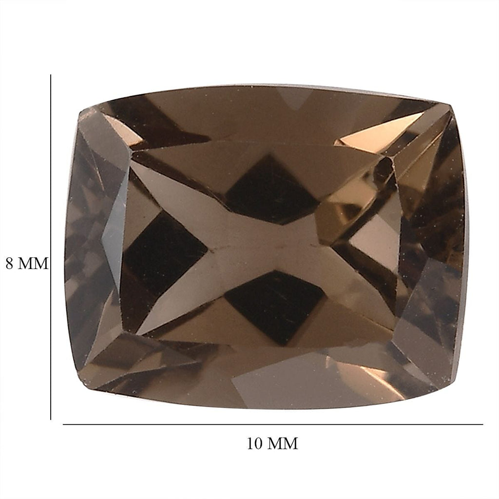 Smoky Quartz Cushion 10x8 mm