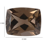 Smoky Quartz Cushion 10x8 mm
