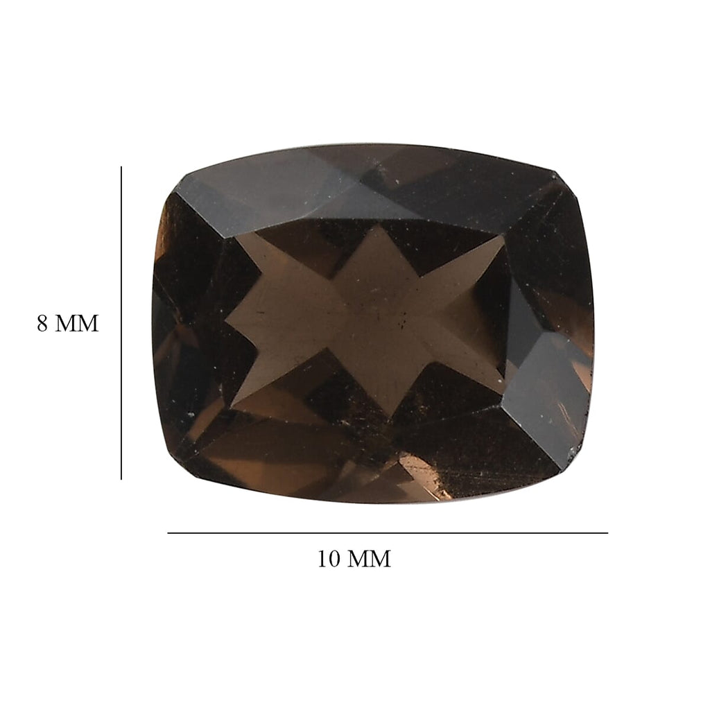 Smoky Quartz Cushion 10x8 mm
