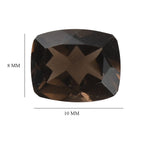 Smoky Quartz Cushion 10x8 mm
