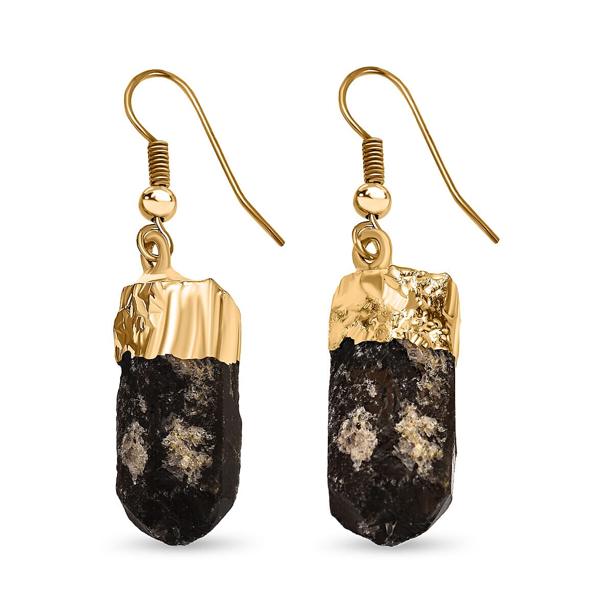 Smoky Quartz Earrings in Gold Tone 14.00 Ct 7507439 3