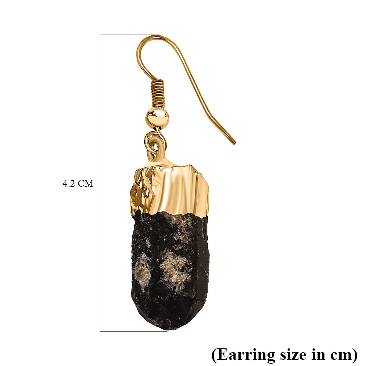 Smoky Quartz Earrings in Gold Tone 14.00 Ct 7507439 4