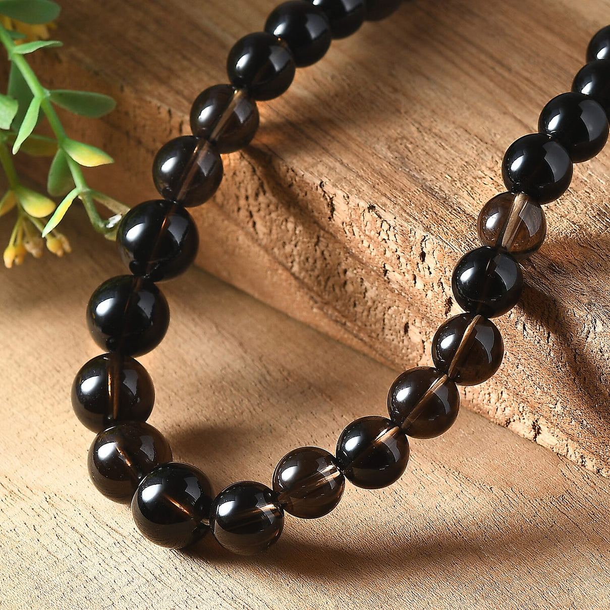 Supreme Brazilian Smoky Quartz Necklace (Size - 20-2 Ext) with Lobster Clasp in Rhodium Overlay Sterling Silver 360.00 Ct. 8163930 3
