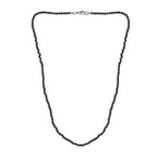 Smoky Quartz Necklace (Size - 20) in Rhodium Sterling Silver 35.0 Ct.