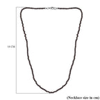 Smoky Quartz Necklace (Size - 20) in Rhodium Sterling Silver 35.0 Ct.