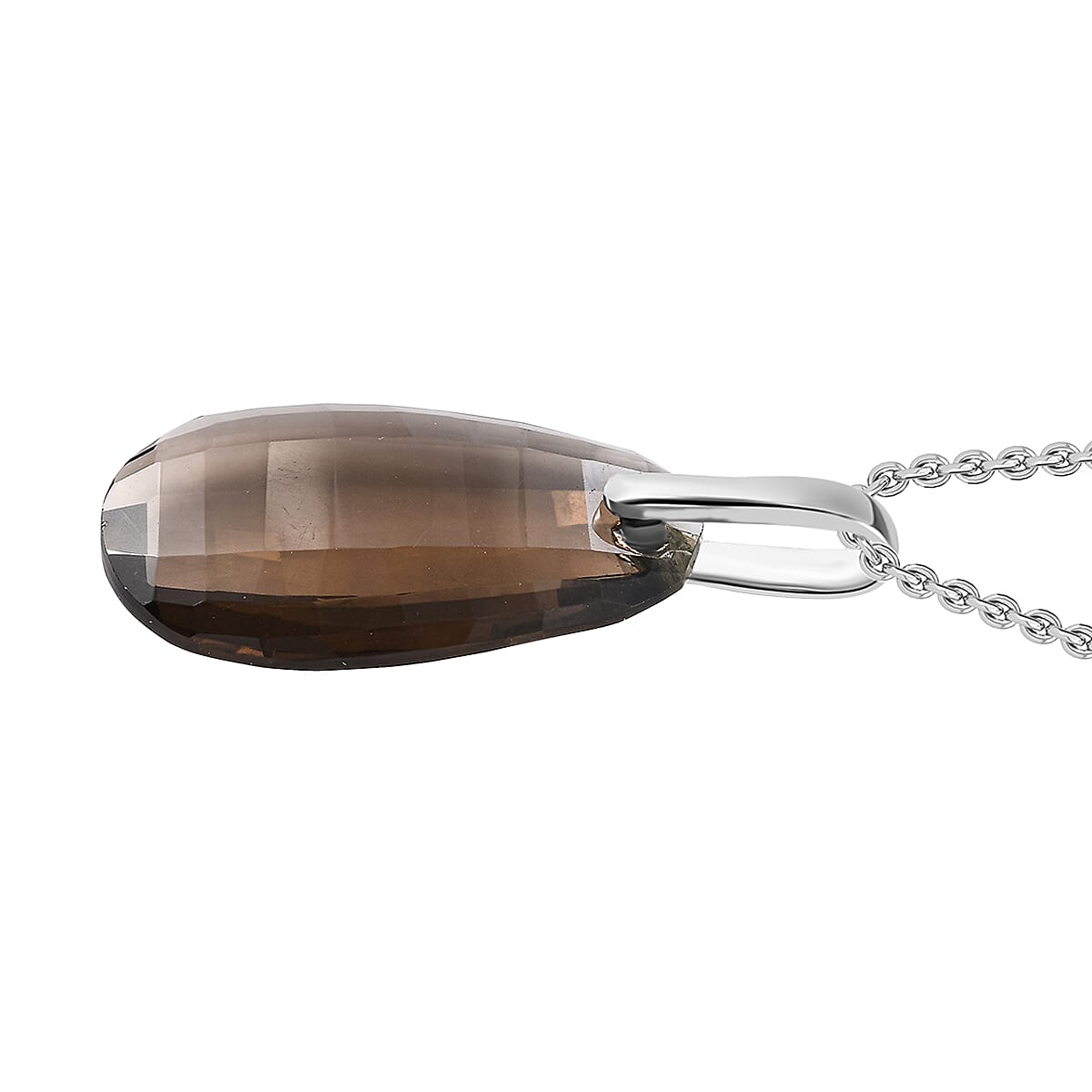 Smoky Quartz Pendant with Chain (Size - 20) 23.00 Ct. 4322327 4